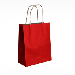Papierowe torby na prezenty a4 25x32 10 szt czerwone C