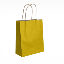 Papierowe torby na prezenty a5 mała 18x22cm 10szt żółte B