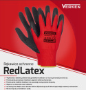 Rękawice robocze BHP Redlatex rozmiar 11/XXL