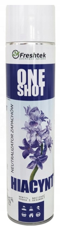 FRESHTEK ONE SHOT odświeżacz powietrza Hiacynt 600ml