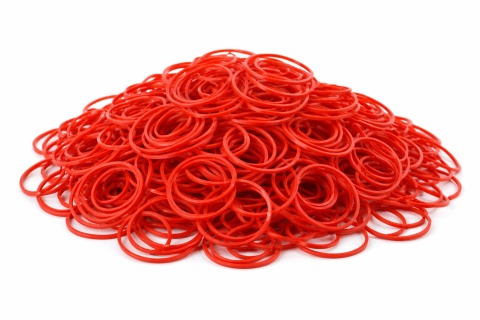 Gumki recepturki 4 cm średnicy 1,5/1,5 mm - 1 kg