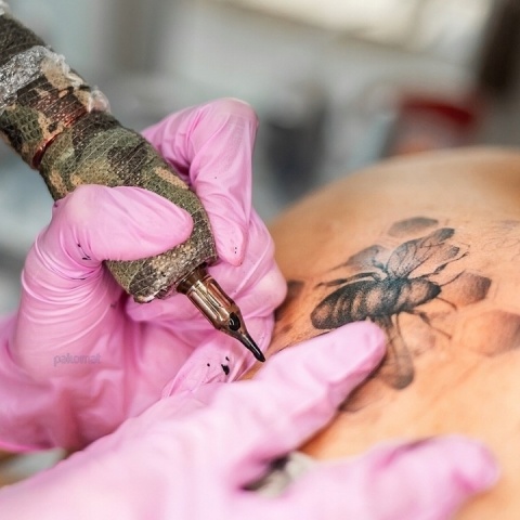 rękawiczki nitrylowe różowe