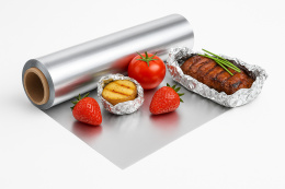 Folia Aluminiowa 29cm x 60m kateringowa spożywcza gastronomiczna catering GRUBA MOCNA