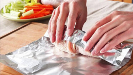 Folia Aluminiowa 29cm x 60m kateringowa spożywcza gastronomiczna catering GRUBA MOCNA