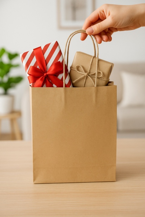 Torba papierowa ekologiczna 180x80x225 10szt