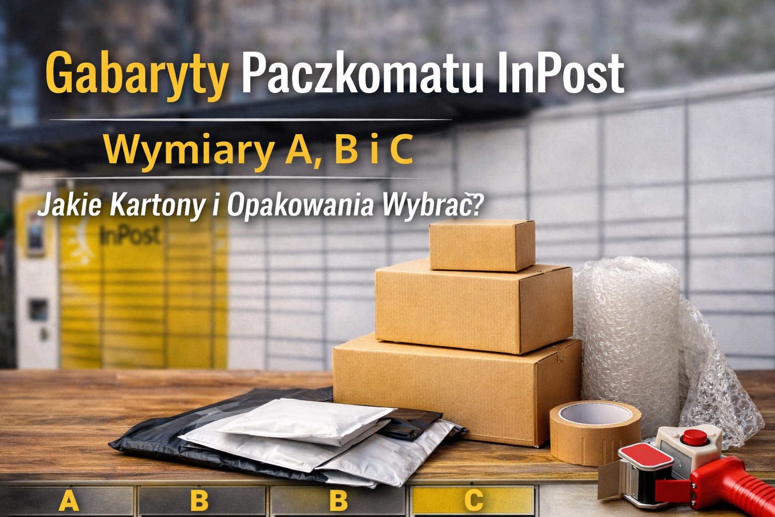 Gabaryty paczkomatu InPost – wymiary A, B i C oraz jakie kartony i opakowania wybrać do wysyłki