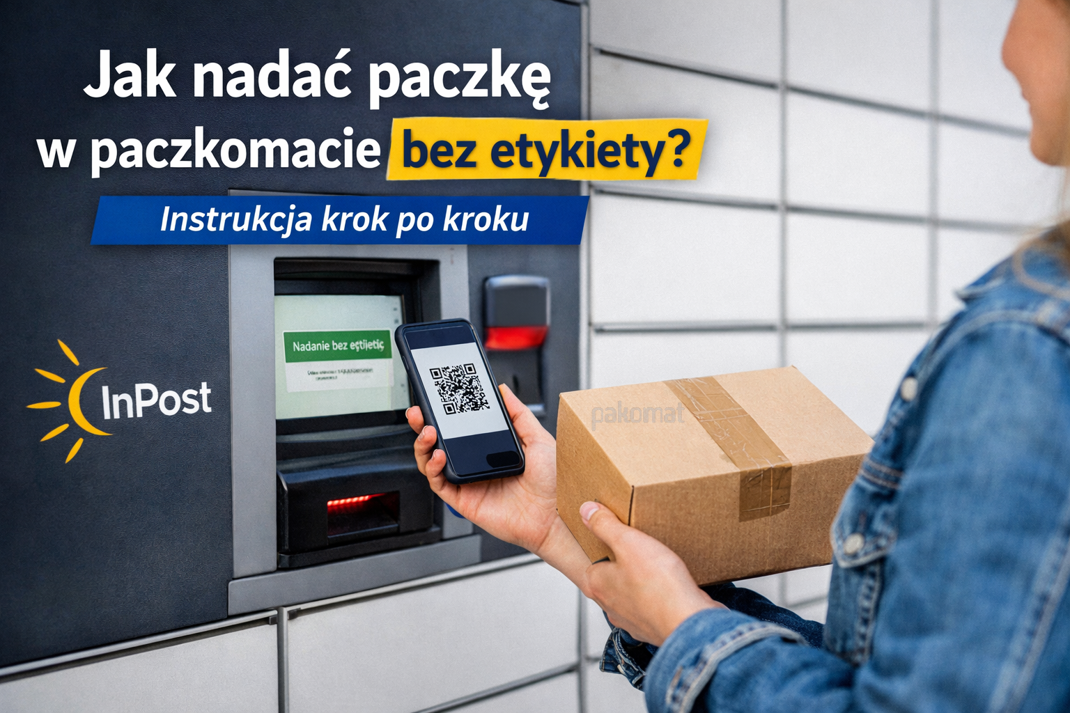 Jak nadać paczkę w paczkomacie bez etykiety? Instrukcja krok po kroku