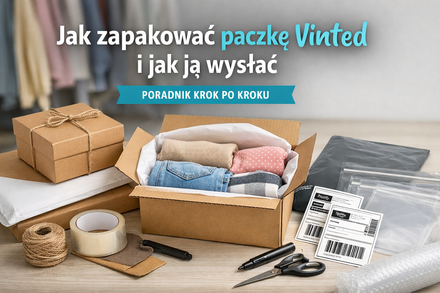 Jak zapakować paczkę Vinted i jak ją wysłać – poradnik krok po kroku